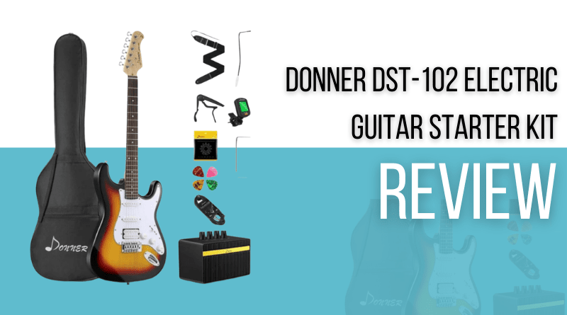 Donner DST-100W Full-Size 39 Inch Electric Guitar Vintage yellow with Bag Strap Cable 