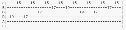 How to read guitar tab - numbers written left to right and stacked