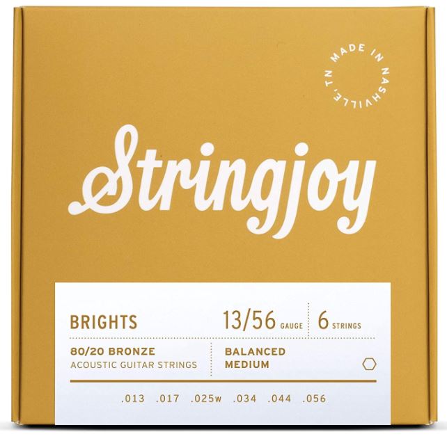 Stringjoy Bright Brass Acoustic Guitar Strings