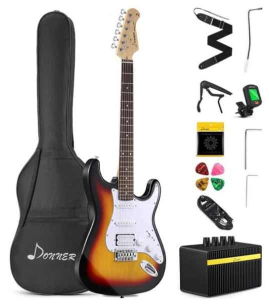 Donner DST-1S Electric Guitar Starter Kit