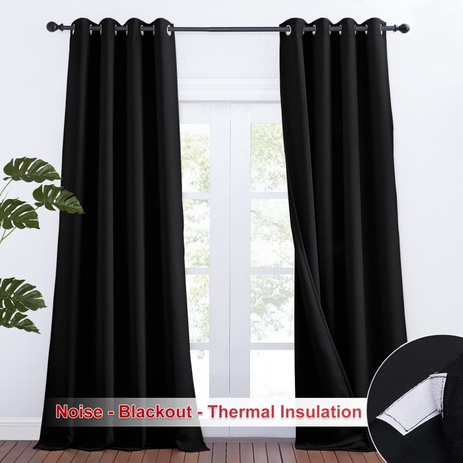 Nicetown Soundproof Thermal Insulated Blackout Curtain